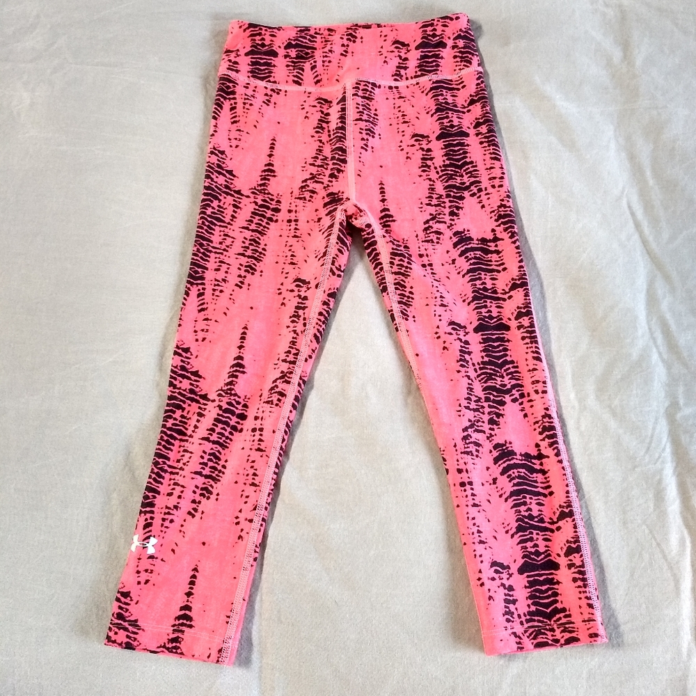 Under Armour Pink and Black Leggings Women's XS